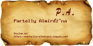 Partelly Almiréna névjegykártya